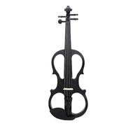 Violín Eléctrico Silencioso Profesional 4/4, Violín Negro, Instrumento De Cuerda Con Accesorios, Funda, Cable, Auriculares