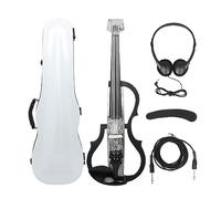 Violín Eléctrico Sin Cabeza 4/4, Violín De Fibra De Carbono Con Arco, Funda De Transporte, Cable Para Auriculares, Soporte Para Hombro, Accesorios De Piezas De Violín