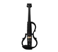 Violín Eléctrico sin Cabeza con Cuerpo de Fibra de Carbono, Auriculares Enchufables, Apariencia Elegante, Multifuncional para Practicar Interpretación (Copos de nieve)