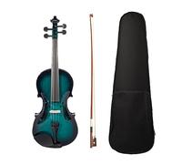 Violín Eléctrico Tallado A Mano, Violín De Madera Maciza 4/4, Violín De Tamaño Completo Con Estuche De Transporte, Cable De Audio Con Arco De Madera De Brasil