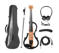 Violín Electroacústico Sin Cabeza De Fibra De Carbono, Violín Silencioso, Violín Electrónico Profesional Para Adultos Con Estuche