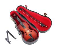 Violín en miniatura, mini llavero de madera hecho a mano, instrumento musical realista | Accesorio de colección único para músicos, amantes del arte, celebración navideña, decoración de viaje para el