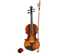 Violín en Miniatura, Modelo de Violín, Juego de violín acústico 1/8 for estudiantes principiantes con estuche rígido, colofonia, arco y puente de violín
