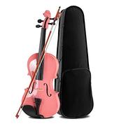 Violín en Miniatura, Modelo de Violín, Juego de violín de tilo de tamaño completo 4/4 de 4 cuerdas for principiantes, hecho a mano y acústico con estuche, arco,