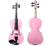 Violín en Miniatura, Modelo de Violín, Violín adulto principiante Violín rosa 44-81 Violín Principiante Instrumento musical rojo(4/4)
