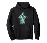 Violín Estatua De La Libertad Sudadera con Capucha