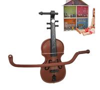 Violín falso, modelo de violín en miniatura, decoración del hogar, estatua de violín, figura de violín, instrumento musical en miniatura, adorno de violín para la escuela, directores