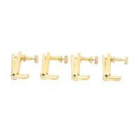Violin Fine Tuners 4PCS | Golden Metal String Adjusters for 4/4 / 3/4 Acoustic & Electric Violins | Resilient, No - Tools Installation