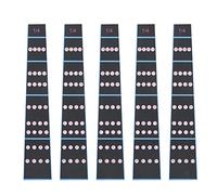 Violin Fretboard Stickers for Beginners | 5 - Pack Fingering Guide Tape | No - Mess Adhesive for 1/4 3/4 1/8 Violin | Learn Scales & Notes Faster (1/4)