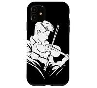 Violín Guy Drawing Cello Bluegrass Music Carcasa para iPhone 11