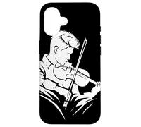 Violín Guy Drawing Cello Bluegrass Music Carcasa para iPhone 16