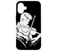 Violín Guy Drawing Cello Bluegrass Music Carcasa para iPhone 16 Plus