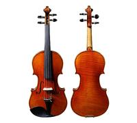Violín Hecho A Mano De Grado De Rendimiento, Tablero Único Con Parte Trasera De Arce, Tapa De Abeto 4/4 3/4 1/2 1/4 1/8, Instrumento De Violín De Tamaño (Color : Ebony 1/4)