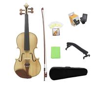 Violín Hecho A Mano Violín De Madera Maciza Violín De Práctica Para Principiantes Violín De Examen De Grado Adulto 4/4 Tamaño Completo (Color : Wood color set)