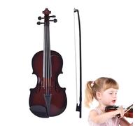 Violín infantil principiante,Instrumento musical de violín de juguete | Instrumento musical de cuerda ajustable para ideal para diario, principiantes, viajes, casa, familia, cumpleaños, preescolar