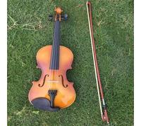 Violín instrumento musical Práctica De Violín Para Principiantes Juego De Violín 4/4 Configuración Completa Accesorios Decorativos(Antique color)