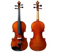 Violín instrumento musical Violín De Alto Rendimiento Hecho A Mano Tablero Simple Fondo De Arce Con Efecto Piel De Tigre Y Tapa De Abeto(Ebony 1/4)