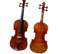 Violín instrumento musical Violín De Alto Rendimiento Hecho A Mano Tablero Simple Fondo De Arce Con Efecto Piel De Tigre Y Tapa De Abeto(Rosewood 4/4)