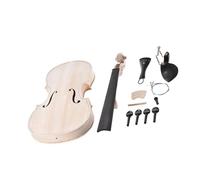 Violín Kit De Bricolaje Guitarra Acústica Madera Maciza 4/4 Tamaño Completo Con Mástil Voluta Y Tapa Abeto. Diapasón Arce(Ebony)
