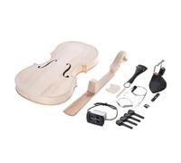 Violín Kit De Bricolaje Para Violín Tamaño Completo 4/4 Mástil Voluta Madera Maciza Tapa Abeto Acústico Diapasón Arce(3)