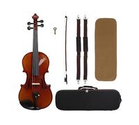 violín Kits De Violín Con Estampado De Madera De Abeto Acústico Hecho A Mano De Violín 4/4 Con Arco De Caja Para Instrumento De Principiantes (Color : Semi Handmade Print)