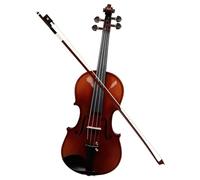 violín Kits De Violín De Madera De Abeto Acústico Semihecho A Mano Con Estuche Y Arco Para Instrumento Para Principiantes 4/4 (Color : Semi-Handmade Print)
