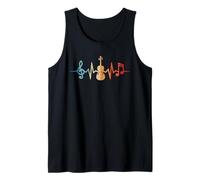 Violin Latido del Corazón Orquesta Violinista Camiseta sin Mangas