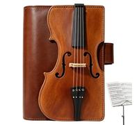 Violin Leather Journal - Vintage Refillable Planner For Study Office Work!
