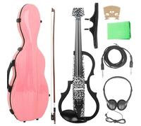Violín Letter4/4 violín electroacústico inteligente silencioso violín electroacústico auriculares conexión violín principiante conjunto