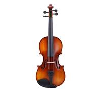 Violín Los principiantes en violín aprenden violín mate de madera maciza (Color : 4/4)