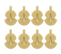 Violin Mute Rubber Silencer Práctica de un solo agujero Accesorios de reducción de ruido ajustable para músicos Noche de tiempo compartido 8 piezas (Amarillo)