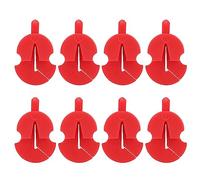 Violin Mute Rubber Silencer Práctica de un solo agujero Accesorios de reducción de ruido ajustable para músicos Noche de tiempo compartido 8 piezas (Rojo)