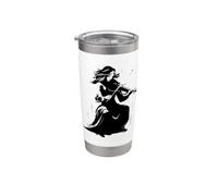 Violín Niña Violín Banda de Conciertos Vaso térmico de acero inoxidable de doble pared
