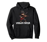 violín ninja tocando Violín Sudadera con Capucha