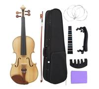 Violín Panel De Abeto Para Violín Para Principiantes Instrumento De Cuerda De Violín De Arce Con Estuche Cuerdas Para Arco Accesorios Para Reposabrazos 4/4(SET2)