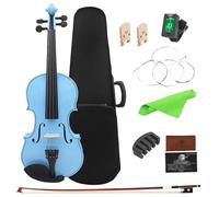 Violín Para Principiantes 4/4, Panel De Arce Azul, Juegos De Violín Con Estuche, Afinador De Cuerdas Para Arco, Puentes De Violín Silenciados (Color : 4/4Violin Sets)