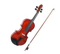 violín para principiantes Conjunto De Violín Acústico Cuerpo De Tilo Accesorios De Madera Maciza Negra Con Estuche De Violín Descanso De Hombro Cuerdas De Violín Mudas Violín Instrumento musical (Col