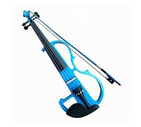 violín para principiantes Cuerda De Aleación De Aluminio De Panel De Tilo De Violín Eléctrico De Tamaño Completo 4/4 Con Auriculares Y Línea De Conexión Violín Instrumento musical (Color : 02)