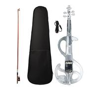 violín para principiantes Cuerpo De Acrílico Transparente De Violín Eléctrico 4/4 Con Caja De Arco De Violín Luces Led De Colores Violín Instrumento musical