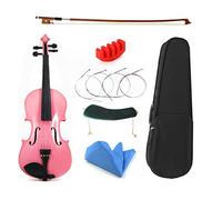 violín para principiantes Estudiante Principiante Violín Rosa Madera Maciza 4/4 Violín Violín Instrumento Musical Con Accesorios Violín Instrumento musical (Color : 1/4)