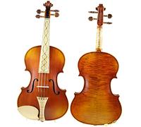 violín para principiantes Hermoso Instrumento Musical De Violín Acústico 4/4 De Arce De Abeto Hecho A Mano Con Estuche, Arco De Madera De Brasil Violín Instrumento musical