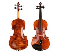 violín para principiantes Instrumento Musical De Violín Profesional Completamente Hecho A Mano De Arce De Rayas Naturales Con Arco De Violín Con Estuche Para El Hombro Violín Instrumento musical (Col