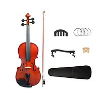 violín para principiantes Juego De Violín Acústico De Color Natural Con Arco De Violín Afinador De Violín Puente De Violín Silenciador De Violín Y Estuche Cuerdas De Violín Violín Instrumento musical