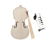 violín para principiantes Kit De Violín De Tamaño Completo DIY 4/4, Violín Acústico De Madera Maciza Natural, Tapa De Abeto, Conjunto De Cola De Cuello Trasero De Arce Violín Instrumento musical (Col