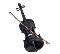 violín para principiantes Kit De Violín Negro Para Estudiantes, Violín Acústico Para Principiantes Con Estuche, Cuerda De Violín Con Lazo, Regalo De Música Violín Instrumento musical (Color : 1/4)