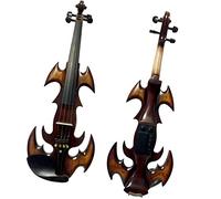 violín para Principiantes Marco De Nogal Tallado A Mano Violín Eléctrico 4/4 Parte De Ébano Y Diapasones con Cuerdas De Estuche Rígido Violín Instrumento Musical