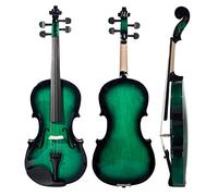 violín para principiantes Nuevo Violín Acústico 4/4 Violín De Tamaño Completo Con Arco De Caja Para Estudiantes Principiantes Degradado Color Verde-negro Violín Instrumento musical (Color : 4/4)