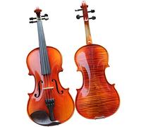 violín para principiantes Patrón Artesanal, Violín De Arce, Material De Madera Maciza, Accesorios De Ébano, Juego De Instrumentos De Cuerda Violín Instrumento musical (Color : 4/4)
