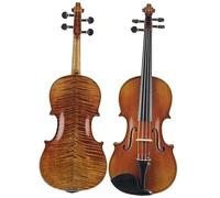 Violín Para Principiantes Patrón De Tigre De Arce Flameado Para Violín 4/4 Con Excelente Estuche Y Arco