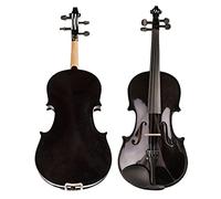 violín para principiantes Principiante Violín Negro Madera De Arce Estudiante Violín Violín Arco Reposabrazos Con Estuche Violín Instrumento musical (Color : 1/2)